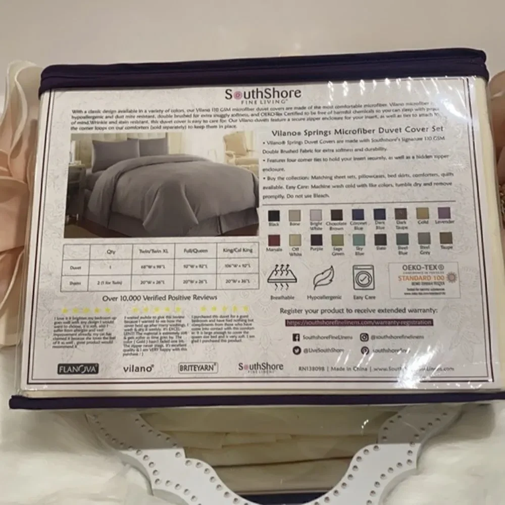 NWT Full/ Queen  Duvet Cover Set 3 Piece